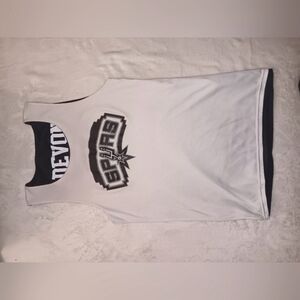 Boys Small reversible San Antonio Spurs Devon Rotary jersey. black/white. NBA